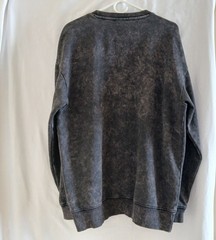 Adidas Logo All Season Acid Washed Sweatshirt Medium Relaxed Fit