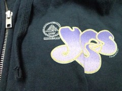 YES Band YESTIVAL Black Hoodie Full Zip Size Medium