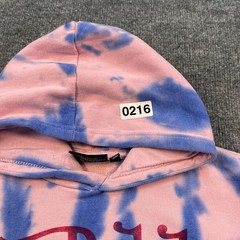 Von Dutch Bleached Hoodie Teens 14/16 Large 18×21 Pink Blue