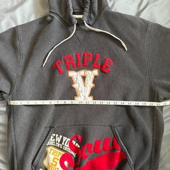Vintage Triple Five Soul 555 Hoodie XL Y2K Mens Gray Pullover T55 Streetwear Rap