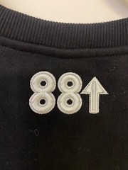88 RISING X SORYAMA Black Crewneck Heavyweight Shirt Embroidered Robot Sz L $210
