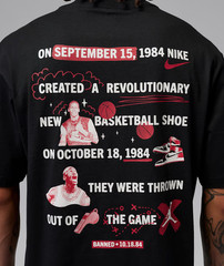 *NEW* Men NIKE AIR JORDAN Brooklyn “Banned” T-Shirts BLACK (IR2121 010) 👍
