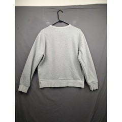GAP Mens Crewneck Sweatshirt Light Heather Grey Logo Pullover Size L