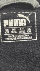 Puma Black Fleece Full Zip Collared Sweatshirt Jacket w/ Pockets Logo 2XL
