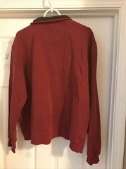 Men’s Deep Red Arrow 1/4 Zip Sweatshirt Size XXL