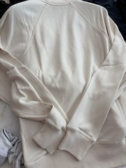 **Tom Ford Luxury Men’s Modal Sweatshirt – Beige White – Size 46 IT – New**