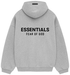 Fear of God Essentials Fleece Hoodie II ‘Light Heather Grey’ FW24 Authentic