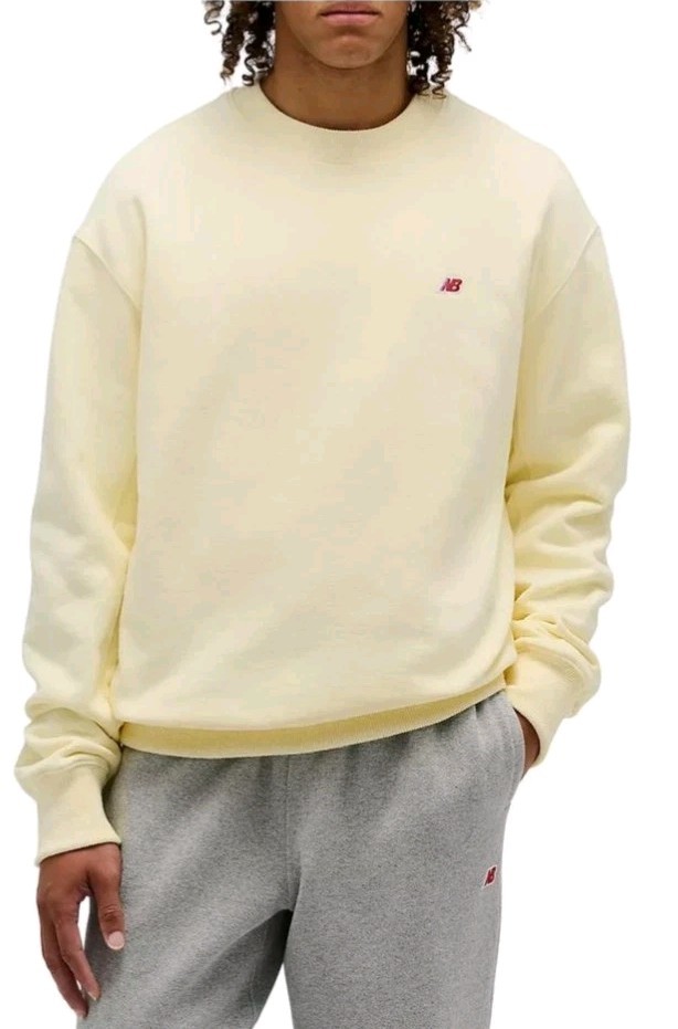 Mens New Balance Made in USA Core Crewneck Sweatshirt RARE CAUCALCIUM SZ MEDIUM
