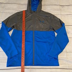 Under Armour UA All Season Mens Size Small Hoodie 1280025 Blue Gray Scales