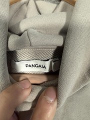 PANGAIA Hoodie Mens XXS Gray Pullover Organic Cotton Minimalist Small Logo Eco