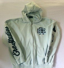 ERE STUDIOS Zip Hoodie Baby Blue Men’s Size M