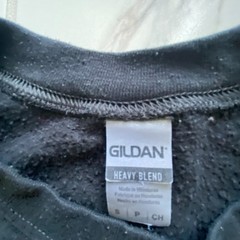 Gildan Heavy Blend Mens Small Black Blank Plain Crewneck Sweatshirt Fleece