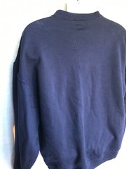 Thick Material Jerzees Cotton Sweats Sweatshirt Size L Blue Solid