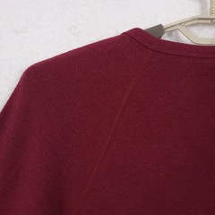 G Star Raw Pullover Crew Shirt Burgundy Large Organic Cotton Sustainable Preppy
