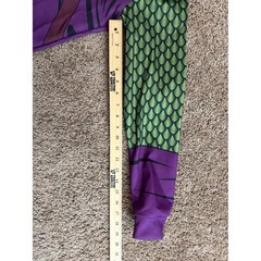 Marvel Green Goblin Cosplay Hoodie Purple Green Scale Cosplay Costume