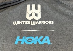 Hoka Gray Sweatshirt Hoodie Unisex M Weekend Warriors Walking Running Athleisure