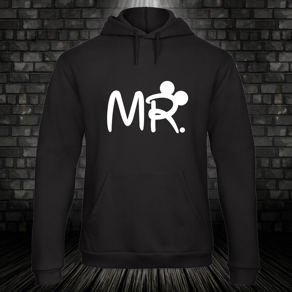 Mr. Mrs. Partner Hoodie Hooded Pullover Sweatshirt Couple Pair Unisex XXS-5XL