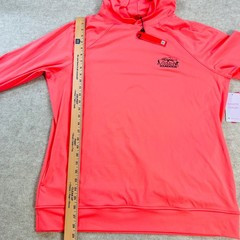 Redvanly Larkin Hoodie Coral Pullover Performance Golf Mens XL Bo Jackson Logo