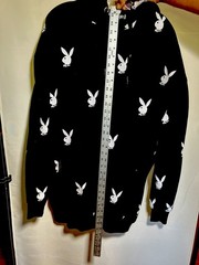Misguided Playboy Hoodie With Playboy Emblem Print Long Sleeves