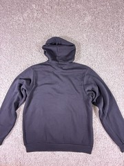 Bella + Canvas 3719 Unisex Sponge Fleece Pullover Hoodie Sweatshirt Large Black