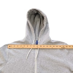 H+M DIVIDED Drawstring Hooded Sweatshirt Medium/Full Zip/Gray/Front Pockets