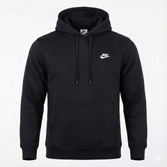 Nike Club Men’s Fleece Hoodie Pullover Hooded Jumper Black & Navy S-XXL Sizes