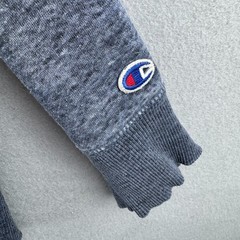 Champion Hoodie Mens Medium Gray Tri Blend Rayon Sweatshirt Retro Style New York