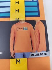 Hurley Men’s Sunny Side Hybrid Stretch Tagless UV T-Shirt M Nectarine