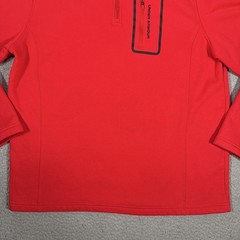 Under Armour Sweatshirt Mens XL Red 1/4 Zip Fleece Pocket Pullover Athletic