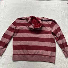 Ecko Unltd Hoodie Mens 2XL Zip Heather Red Sweatshirt Streetwear Hip Hop Striped