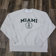 Vtg Champion Reverse Weave Miami University Sweatshirt Size Large Coral Gables