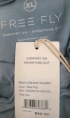 New Free Fly Elevate Hoodie Men’s US Size XL