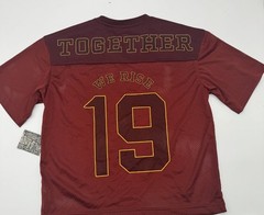 Black History Month Adult Jersey XS NWT Brown Together We Rise #19 Graphic Shirt