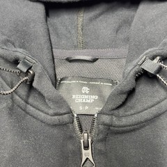 Reigning Champ 100% Cotton Full Zip Hoodie Bungee Drawstring Toggle Men Small