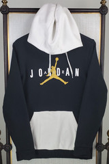 NIKE x JORDAN Size Small Mens Performance Cotton Blend Hoodie Jumpman Sweatshirt
