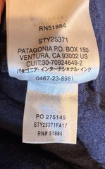 Patagonia Worn Wear M’s XXS Navy Organic Cotton Quilt Snap-T Pullover 25282 FA17