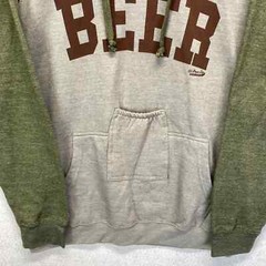 Spencers Sweatshirt Hoodie Men’s Beer Pouch Varsity Warm Fun College Size XL