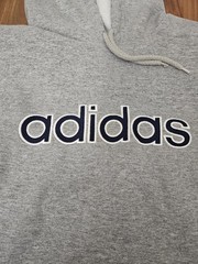 VINTAGE Adidas Sweatshirt Hoodie Size 2XL Gray All Seasons Mens Fleece