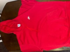 Nike Hoodie Sportswear Club Pullover Long Sleeve – Red, Size M