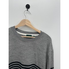 J.Crew Men Gray Long Sleeve Jersey Knit Shirt Size Medium Casual Basic Cotton