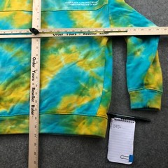 Kleep Hoodie Mens Medium Tie Dye Spell Out Graphic Super Spell Out