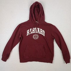 H&M Harvard University Logo Hoodie Sweatshirt Unisex Size XS Burgundy Pullover