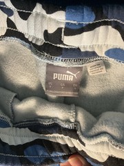 Puma Blue Black White Camo Hoodie & Pants Size Large & S Unisex Sweat Suit