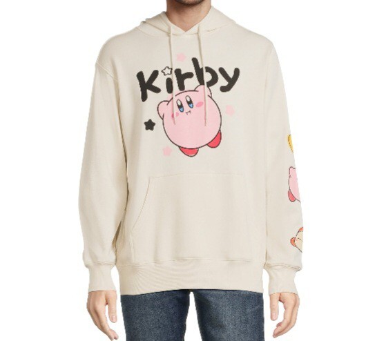 Kirby Men’s Graphic Print Fleece Pullover Hoodie Size 3XL (54-56) NWT