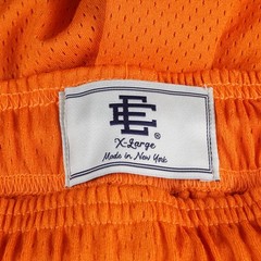 EE Eric Emanuel Basic Short Orange with Aqua Blue Logo Size XXL ✅ Trusted Seller