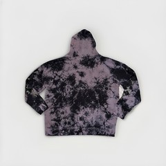 Civil Regime Hoodie XL Blue Purple Black Tie Dye Roses Floral Embroidered Gothic