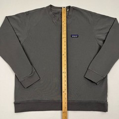 Patagonia Sweatshirt Mens L Gray Regenerative Organic Cotton Sustainable Hike LS