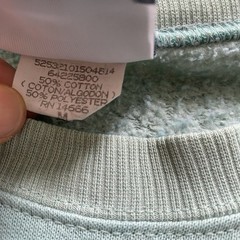 Vintage Green Sweatshirt 90s Lee Solid Plain Basic Medium Crewneck Pistachio