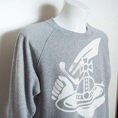 Vivienne Westwood Anglomania Men’s Classic Sweatshirt Medium Size Grey Orb Logo
