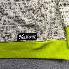 Shrek Hoodie Mens Large Lime Green Gray Costume Cosplay Ears Dreamworks